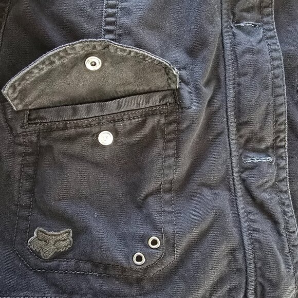 Fox Riders Company Black Utility Streetwear Jacket Medium - Picture 10 of 15